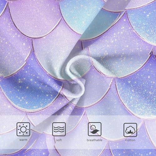 Girls Underwear Soft Cotton Mermaid Scales Kids Panties in Sizes 2/3t, 4t, 5t, 6 and 83