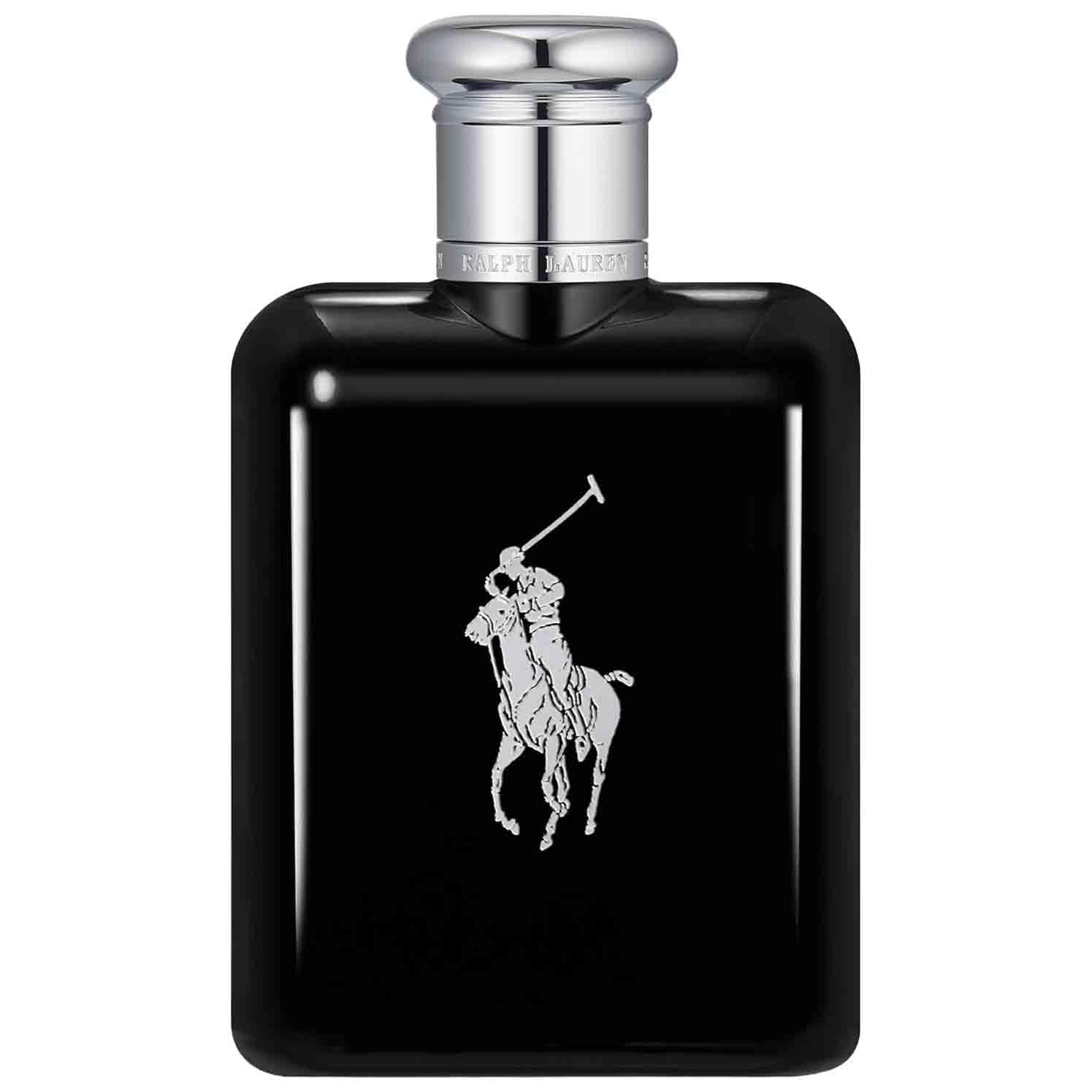 Ralph Lauren Polo Black Eau de Toilette Uomo, Profumo da Uomo Legnoso e Aromatico, Fragranza Fresca a Tonificante, Note di Patchouli e Fava Tonka, A Lunga Durata, Profumo di Lusso da Uomo, 125 ml