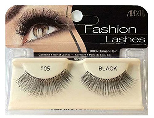 ARDELL Fashion & Accent Eyelashes 100% Human Hair No 105 Black
