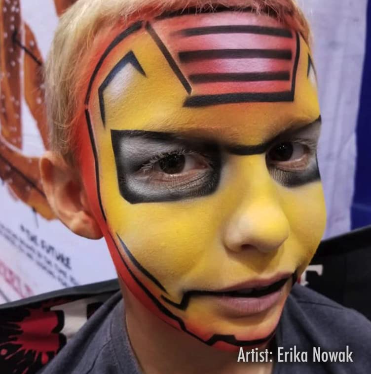 Face Painting Stencil - StencilEyes Man of Iron