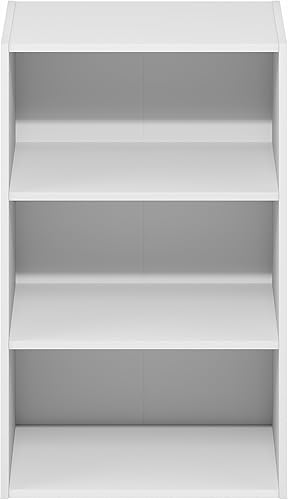 Miniatura 170 de Furinno Jaya Simple Home Estantería ajustable de 3 niveles, blanco Blanco,Negro -,Pino ámbar,Nuez Columbia,Espresso,Roble Frech