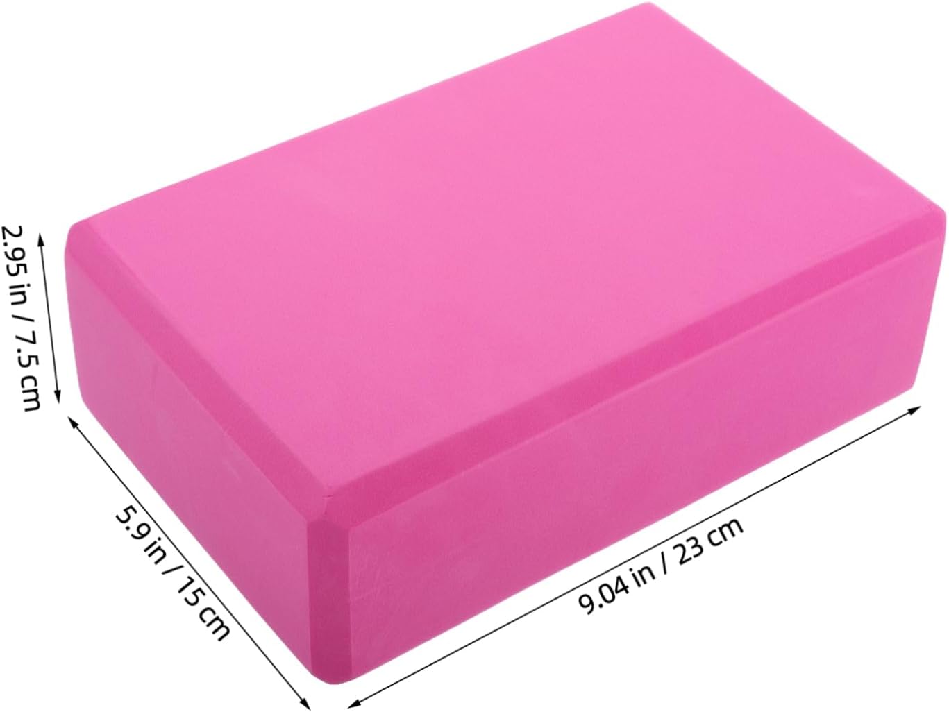 Kisangel 2pcs Eva Yoga Blocks Non-slip Lightweight Portable for Balance Stability Gymnastics Blocks