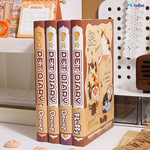 Image of FunBlast Diary for Girls - Animal Print Kawaii Diary for Kids, Journal Diaries for Girls, Notepad for Students Stationary Items, Birthday Gifts- Random Design (128 Sheets) (Random Print Cover)