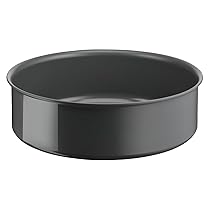 Lagostina Ingenio Vivissima, Tegame in Ceramica Antiaderente 24cm Utilizzabile con Manico Rimovibile, 100% Alluminio Riciclato con Thermo-Signal, Adatto a Tutte le Fonti di Calore Inclusa Induzione