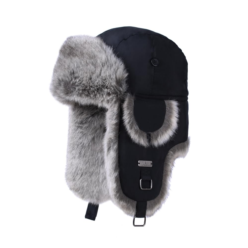 Aviator Hat Coyote Fur Trapper Hat Kurhatic Winter Trapper Hat