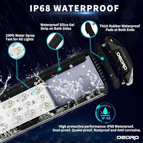 Image of OEDRO 32 Inch LED Light Bar Tri-Row with Wiring Harness