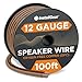 InstallGear 12 Gauge Speaker Wire - 99.9% Oxygen-Free Copper - True Spec and Soft Touch Cable (100-feet)