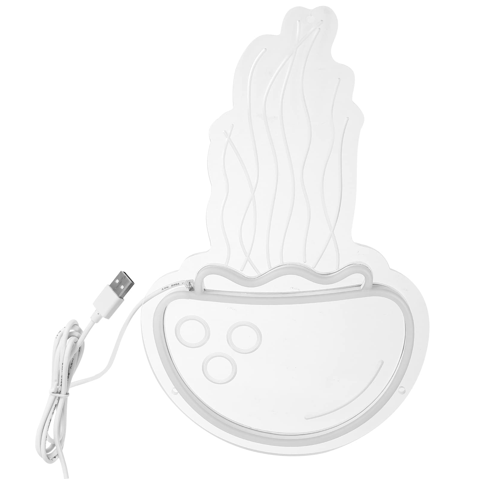 Sosoport Lámpara de Neón LED en Forma de Medusa Rosa Luz Nocturna Operada por USB para Dormitorio Decoración Ambiental sin Calor Luz LED Cálida para Hogar Oficina y Fiesta