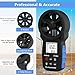 HoldPeak Handheld Anemometer Bluetooth, Digital Wind Speed Gauge Meter, Air Flow Velocity Temperature CFM Measuring Device for HVAC Outdoor Sailing Shooting Golf, 866B-APP