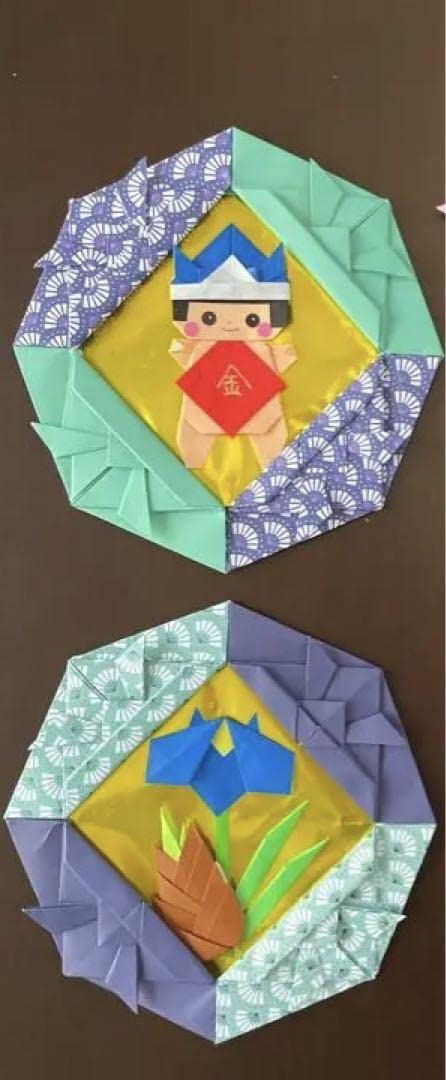 再お値下げ中】折り紙 桃太郎リース 春壁面飾り 5月 5月の折り紙