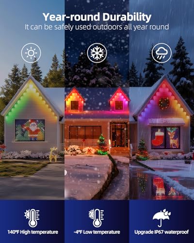 100FT Permanent Outdoor Christmas Lights - image 2