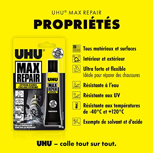 UHU Max Repair POWER, Extra starker Reparaturkleber für 1001 Reparaturen, 20 g – Bild 3