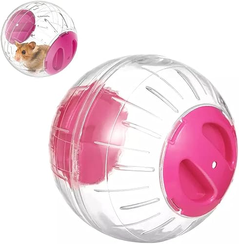 Bola de ejercicio para hámster, rueda silenciosa para hámster, bola transparente para animales pequeños, para rata Dwar, alivia el aburrimiento y
