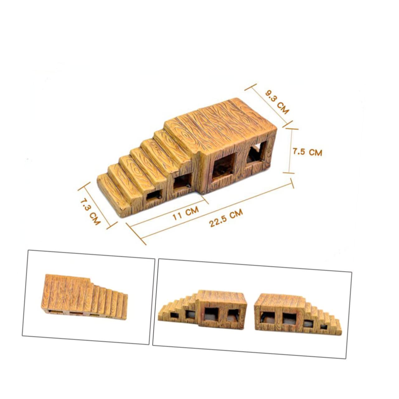 Toyvian Plataforma de Cerámica Rampa Estable para Tortugas de Agua Decoración Terrario y Diseño Ecológico para Acuario y Terrario Reptiles