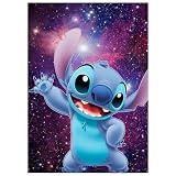 5D DIY Sternenhimmel Diamond Painting Full Set, Diamant Painting Bilder Zubehör Kit, Diamanten Kunstmalerei Stickerei Kreuzstich Leinwandbild Malen nach Zahlen für Kinder Erwachsene Wanddekoration