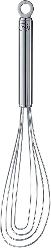 Stainless Steel Flat Whisk, 8 Wire, 8.7-inch