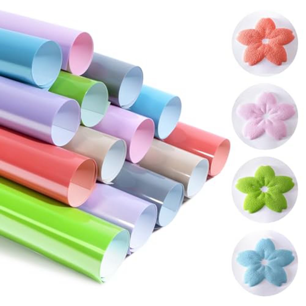 PovxlumPovxlum Heat Transfer Vinyl Bubble HTV Heat Transfer Vinyl for T-Shirts, Puffy HTV Compatible, Contour Embossed Embossed