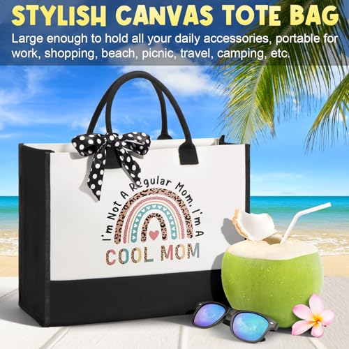 Image of MAYICIVO Christmas Best Mom Gifts from Daughter Son kids, Birthday Gift Basket for Mom Women Mother-in-Law Mama Christmas Mothers Day Gifts New Mama Gift for Women Wife from Husband w /Canvas Tote Bag