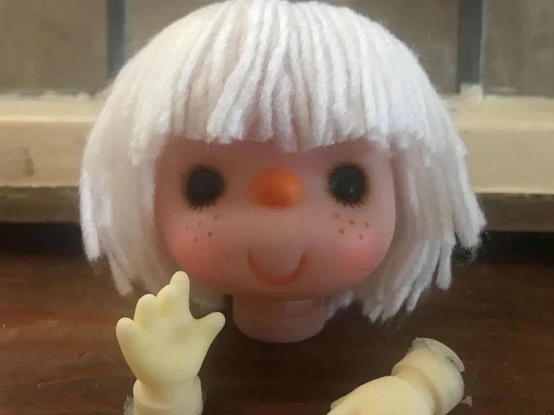 ビンテージ 小 ドールヘッド&お手手 人形 赤ちゃん ベイビー ビンテージ 小 ドールヘッド&お手手 人形 赤ちゃん ベイビー