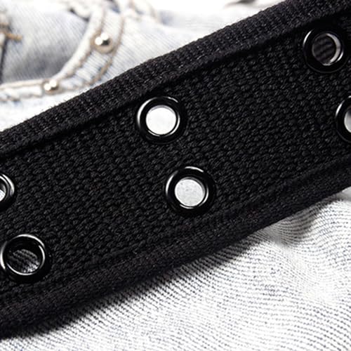 Simple Belt For Male Female Casual PinBuckle Belts Lady Woven Fabric Wide Belt For Jeans Pants Sport Wear Waistband3