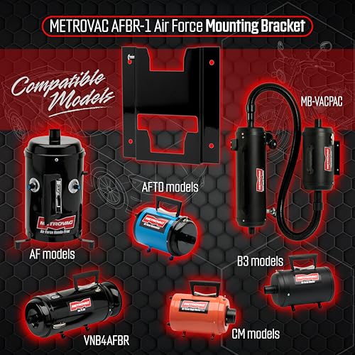 Image of METROVAC AFBR-1 Air Force Mounting Bracket for AFTD, B3, CM, VNB4AFBR Models, Wall-Mount Dryer, Portable & Convenient for Air Force Dryers