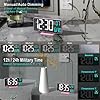 Amazon.com: Pink Digital Clock for Bedroom 6.7in Dual Alarm Clock with ...