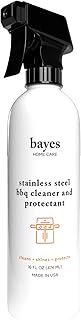 Bayes High-Performance Stainless Steel BBQ Exterior Cleaner and Protectant - Cleans, Shines and Protects Stainless Steel B...