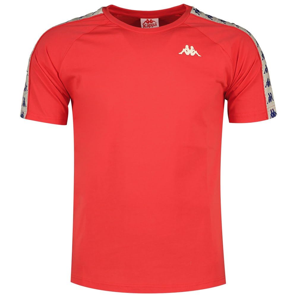Kappa Unisex Red Coen Slim 222 Banda Knit Tee, S
