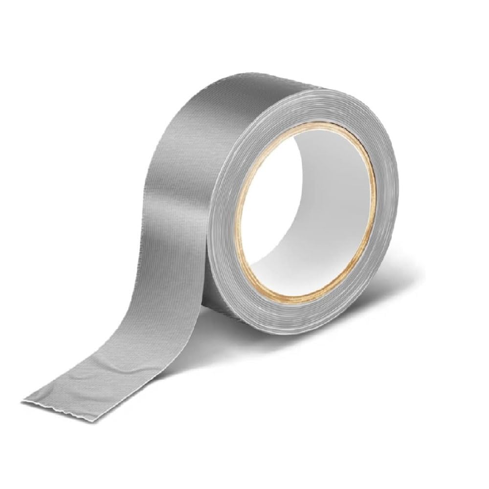 Binding Books with Duct Tape for creative fixes 25Mtr (48mm X 25mtr) | Duct tape for Multi Purpose Applications - Black (Pack of 2) (Pack of 2, Silver Grey) (B0CNK6DN8V) Amazon Price History, Amazon Price Tracker