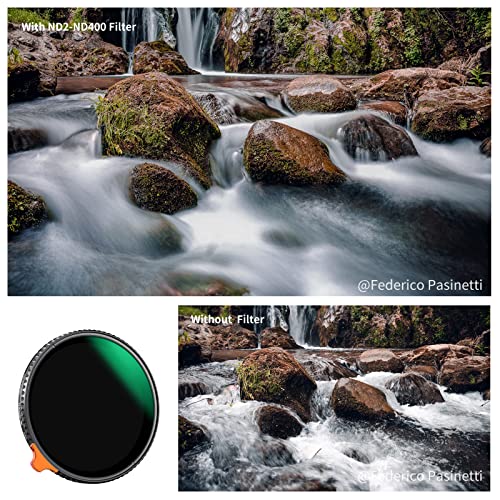 Filtre variable ND2 à ND400 55mm pour bloquer la forte lumière - 7