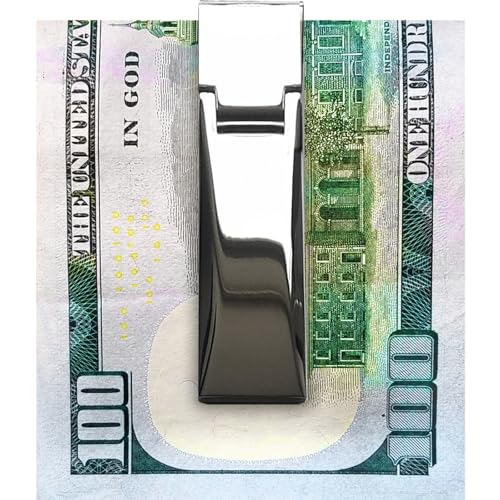 MC7472 Slim High Gloss Polished Silver Slimline Money Clip FINEST-77028-NF3