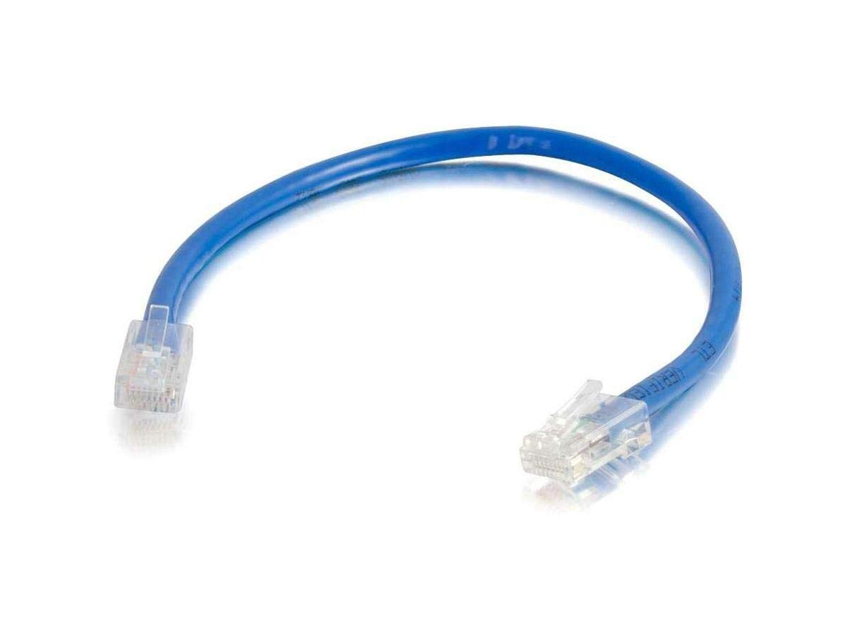 C2G/Cables to Go 24359 Cat5E Non-Booted (UTP) Patch Cable, 50 Pack, Blue (7 Feet/2.13 Meters)