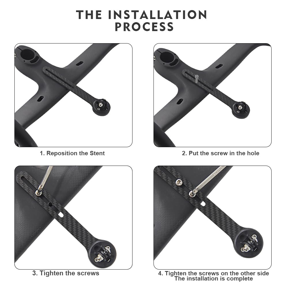 RXL SL Manillar de Bicicleta Soporte GPS Soporte Súperligero para computadora de Bicicleta Kit de Montaje para GPS en Manillar Integrado para Asegure Teléfonos Móviles,Cámaras&Linternas
