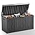 EasyUp 81 Gallon Outdoor Storage Box Waterproof, UV Resistant Resin Deck Box with Hydraulic Rod, Lockable Design and Enhanced Durability for Patio, Garden, and Poolside Use