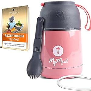 MALINA® Thermocontainer voor eten, 450 ml, warmhoudcontainer voor eten, thermische lunchbox, thermobeker voor eten…