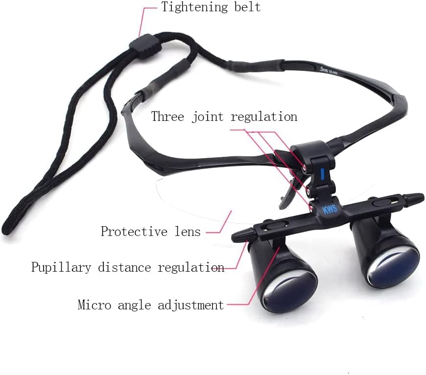 Tankredrug US Stock 2.5X Binocular Loupes 420mm Working Distance Optical Glasses FD-501G