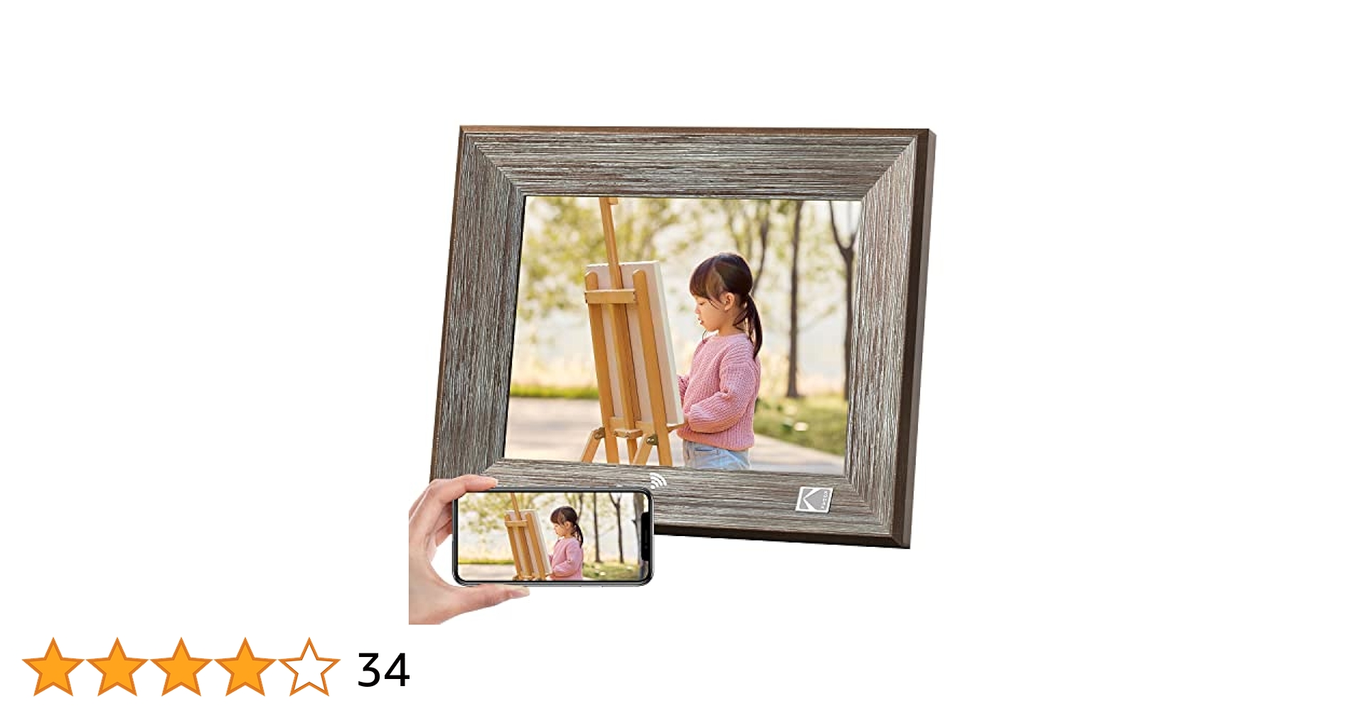 【新品未使用、未開封】コダック デジタルフォトフレーム 8インチ Amazon | KODAK WiFi デジタルフォトフレーム 8インチ 木製 IPS