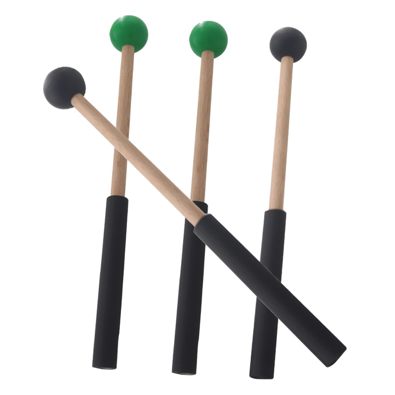 ibasenice 6pares Mallets De Percusión Para Xilófono y Marimba De Baquetas De Mango Accesorios Para Instrumentos De Percusión