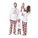 Produktbild Miyanuby Schlafanzüge Bademäntel Kleidung für Männer Frauen Kinder Baby Jungen Mädchen Familien Pyjamas Weihnachten Santa Nachtwäsche Pyjamas Sets Langarm Tops T-Shirt + Lange Hosen