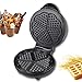 YWAWJ Waffle elettrica Ferro da Stiro Che Fa la Macchina a Forma di Cuore Cialde Antiaderente Spatola con Figura del Cuore Ecologico con Controllo della Temperatura Ideale Strumento di Cucina