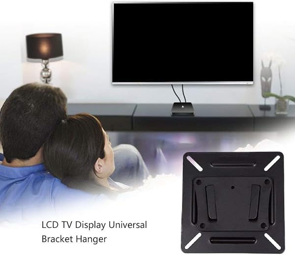 Monitor Wall Mount for 14-24“ TV Computer, Small TV Wall Bracket, Universal Low Profile Rv TV Wall Mount, Vesa 75x75mm and 100x100mm, for Rv Camper, Max Weight 22lbs - 3