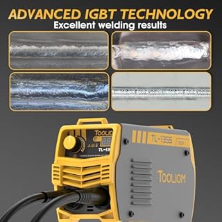 TOOLIOM 135A 110V Mini Stick Welder MMA ARC Welder Machine DC Inverter Welder with Digital Display Portable Welding Machine