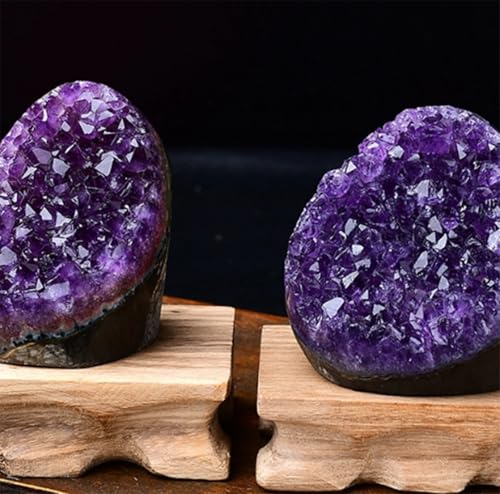 Geoda de amatista pura para decorar el salón y atraer armonía al espacio de trabajo 3