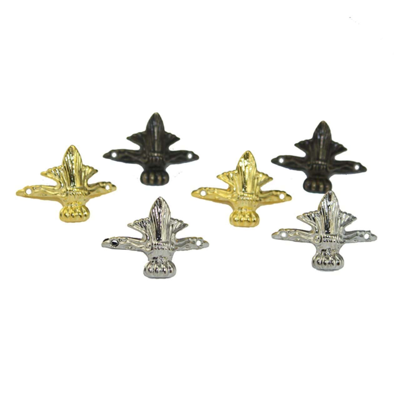 Cabilock 8pcs Furniture Accessories Legs Antique Decor Furniture Support Feet Brass Furniture Legs Sofa Support Legs Silver Accessories Couch Protectors Sofa Legs Wooden Box