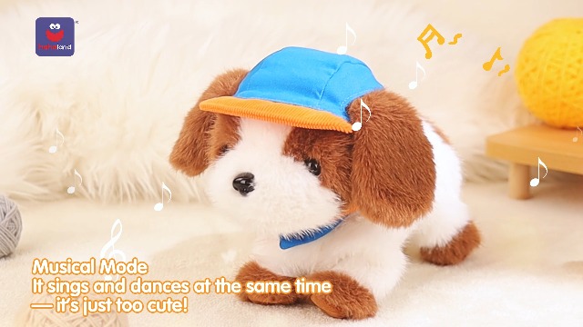 Amazon.com: hahaland Robot Dog Realistic Interactive Plush Kids
