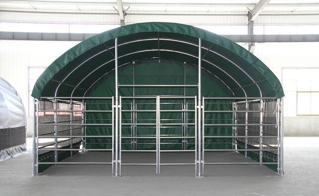 Livestock Shelter Sheds Enclosed Farm Storage Building Portable Field Shelter Horse Shelter (13ft x 13ft x 8ft (4x4x2.4m) LxWxH)