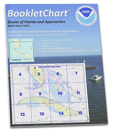 Paradise Cay Publications NOAA Booklet Chart 11013: Straits of Florida and Approaches