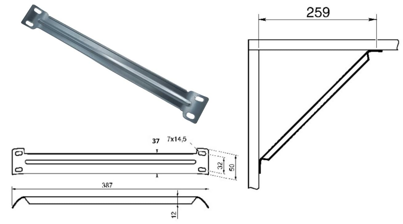 cyclingcolors 2x rinforzo dell'angolo del letto mobili acciaio 387mm connettore staffe angolari per struttura legno giunto supporto