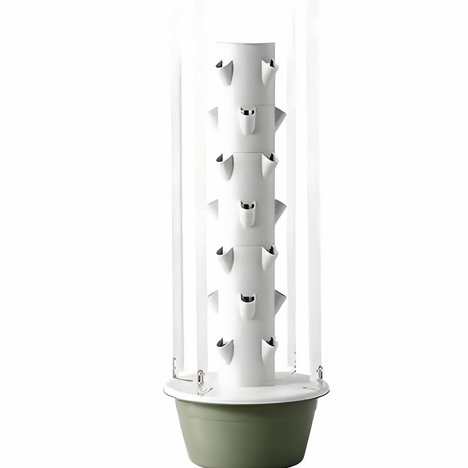 CelyToe Hydroponics Growing System Tower, Indoor Gardening System, Vertical Hydroponic Tower With Led Grow Lights, For Those Who Want To Grow Indoors Or On A Balcony 5layers
