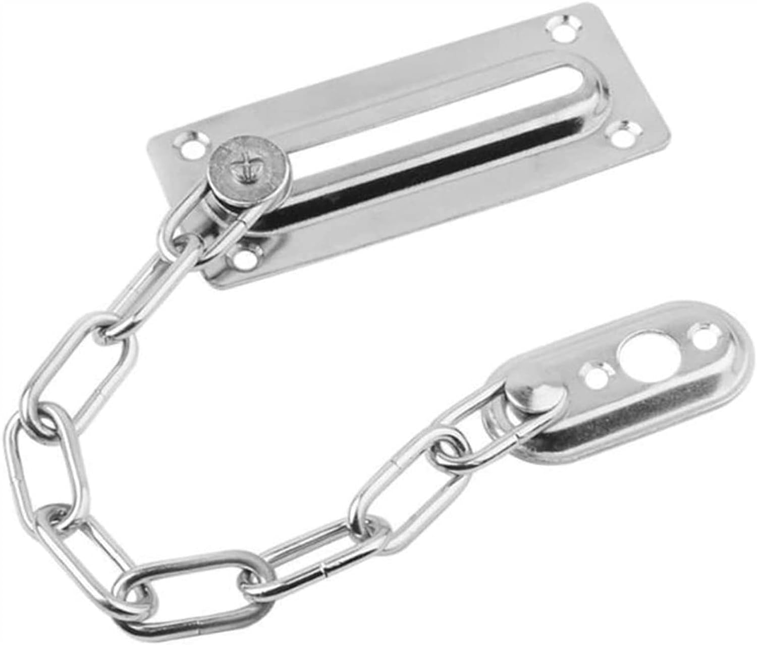 Door Chain Lock,Chain Safe Buckle,Latch Safety Limiter,Stainless Steel Anti-Theft Chain Door Link Buckle Room Hotel Hotel Security Door Chain Lock Household 2pcs